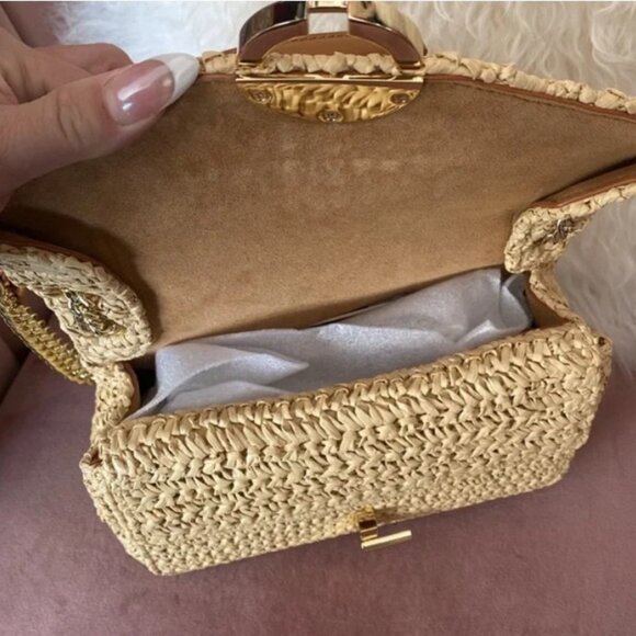 SANDRO YZA Raffia Handbag - EUC - Picture 5 of 7